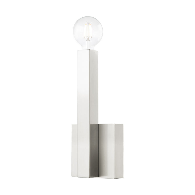 Livex Lighting - 49211-91 - One Light Wall Sconce - Solna - Brushed Nickel