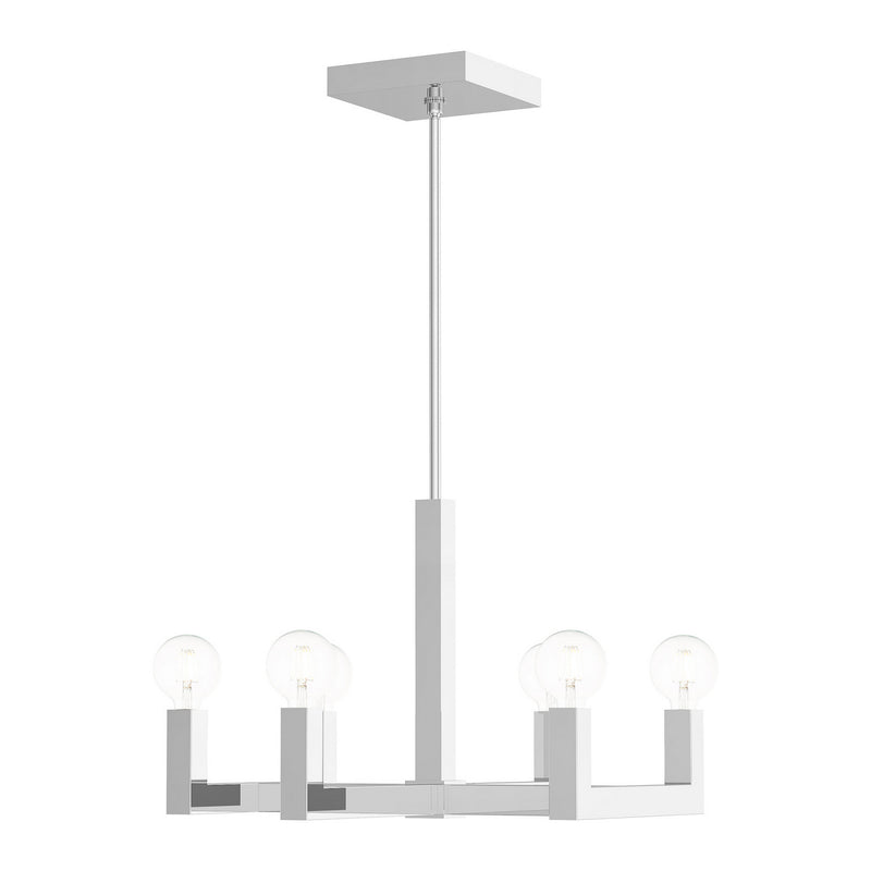 Livex Lighting - 49216-05 - Six Light Chandelier - Solna - Polished Chrome