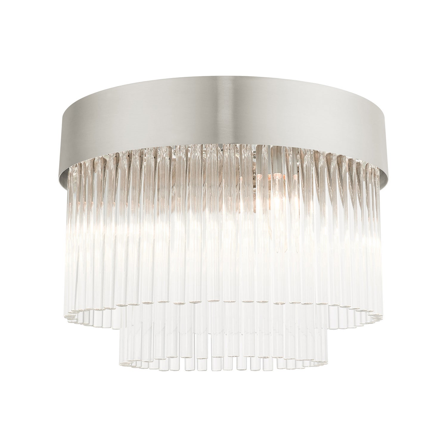 Livex Lighting - 49827-91 - Four Light Flush Mount - Norwich - Brushed Nickel