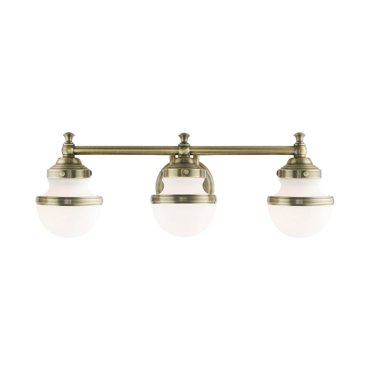 Livex Lighting - 5713-01 - Three Light Vanity - Oldwick - Antique Brass