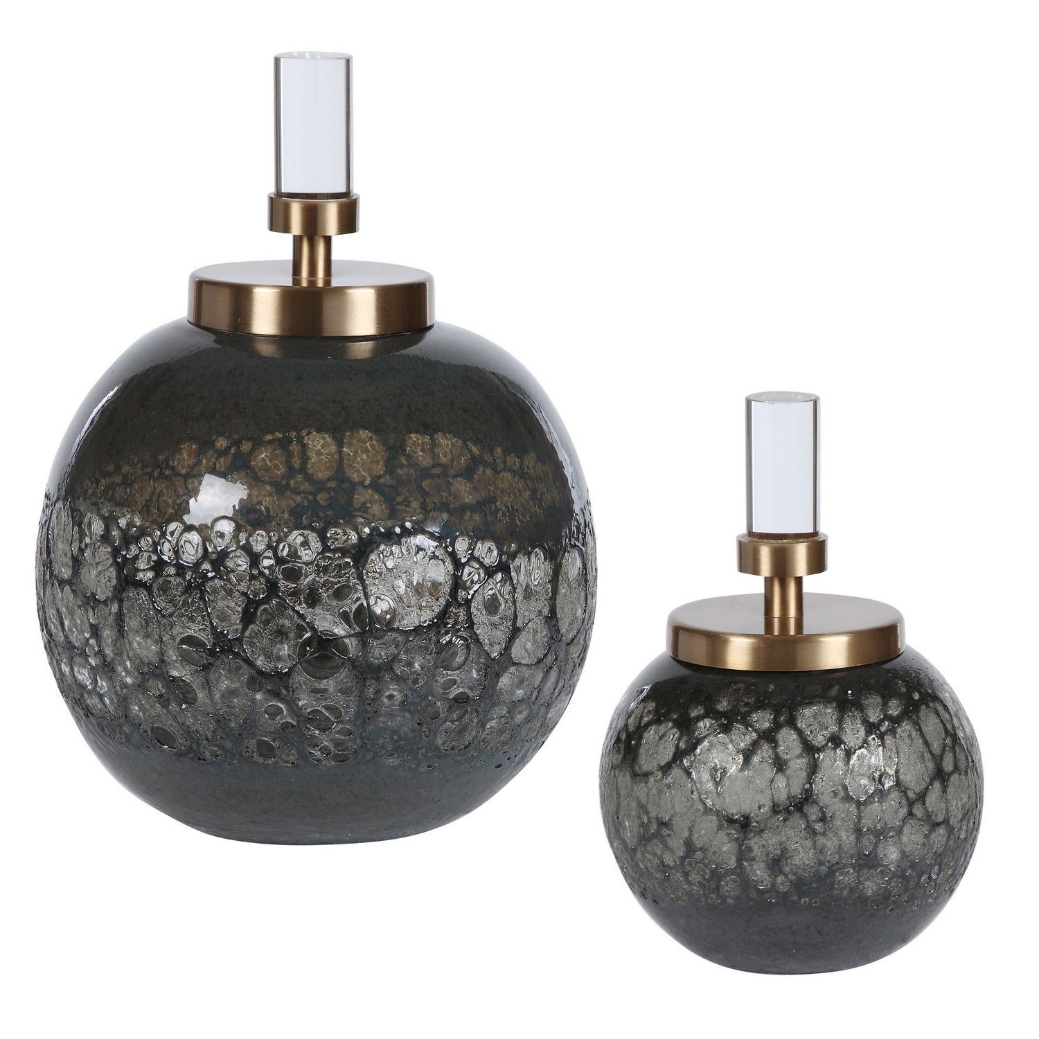 Uttermost - 17729 - Bottles, S/2 - Cessair - Brushed Brass