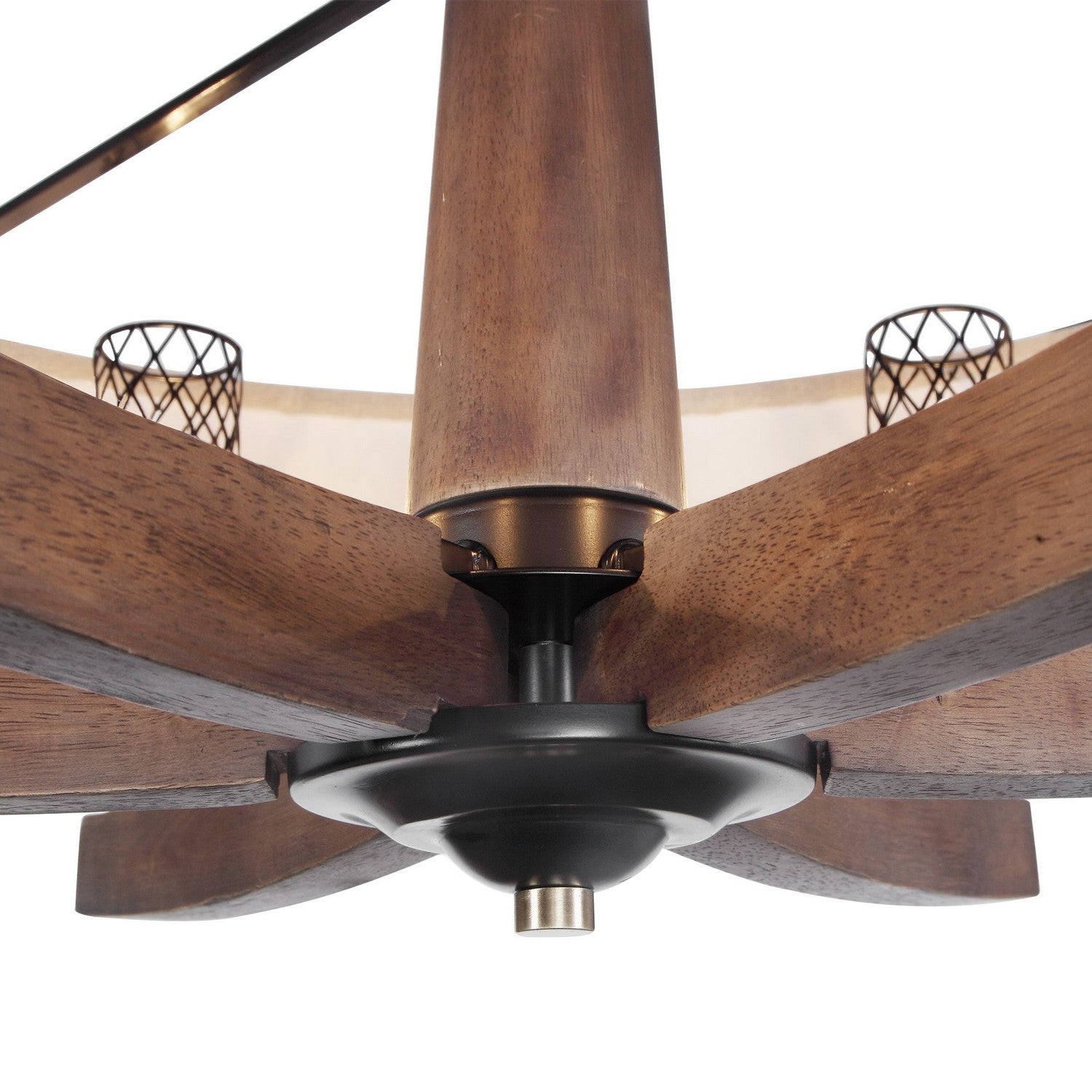 Uttermost - 21331 - Six Light Chandelier - Woodall - Dark Bronze & Antique Brass