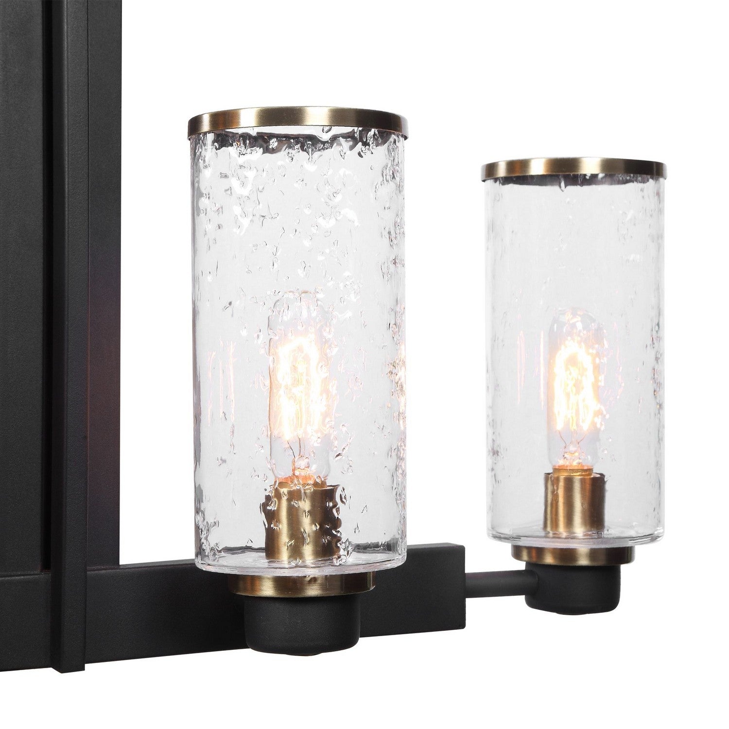 Uttermost - 21333 - Six Light Island Pendant - Jarsdel - Black & Antique Brass