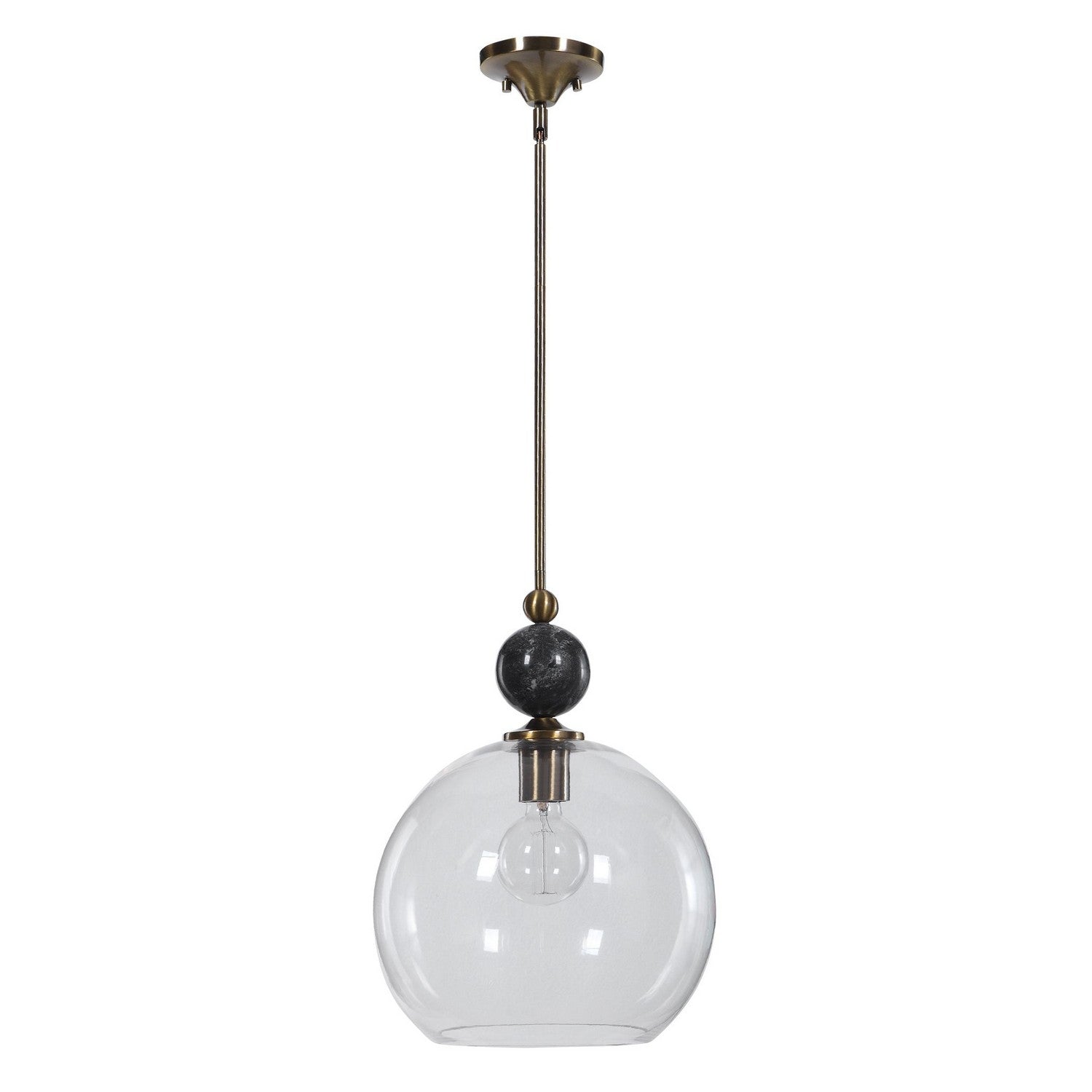 Uttermost - 22176 - One Light Pendant - Mendota - Oxidized Aged Brass