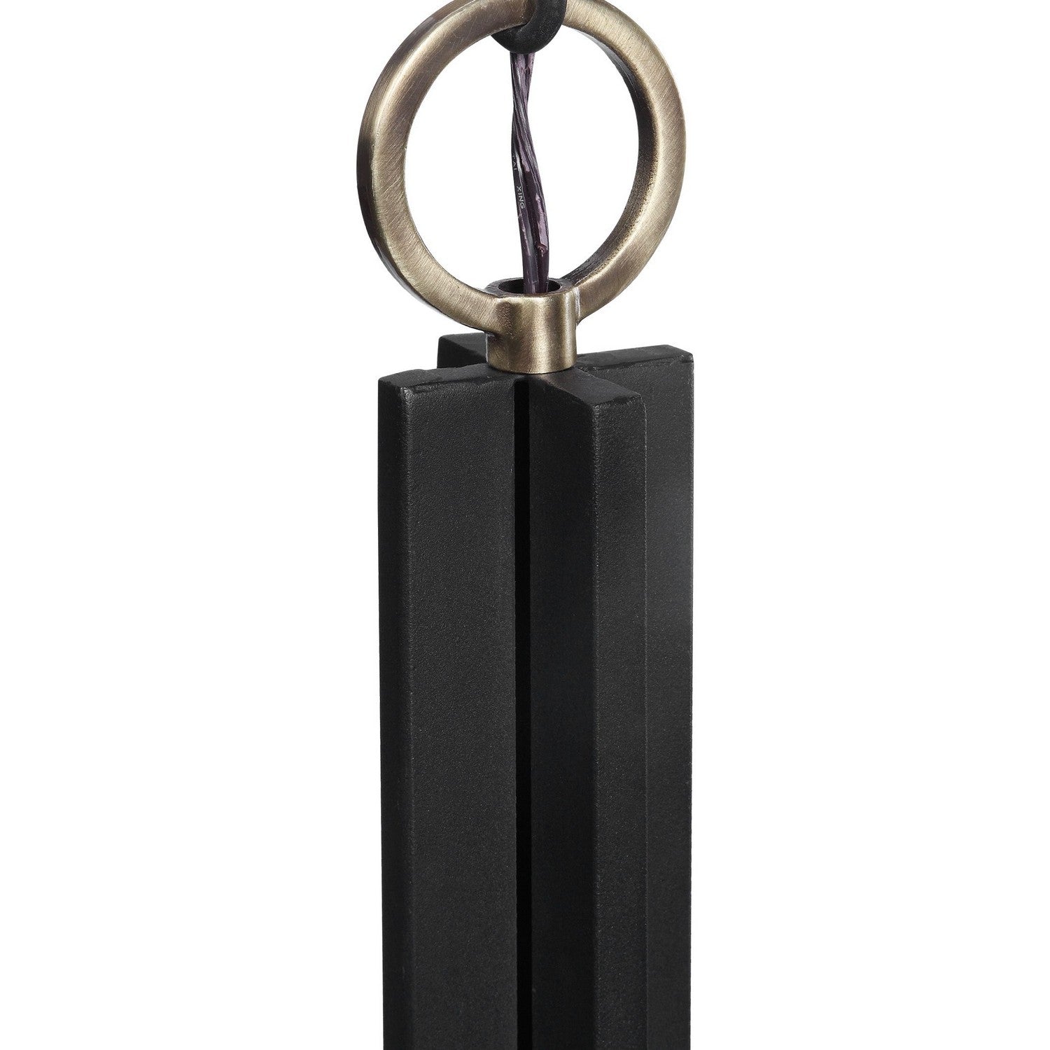 Uttermost - 22191 - One Light Mini Pendant - Jarsdel - Black & Antique Brass