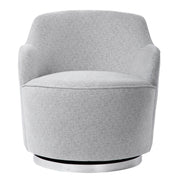 Uttermost - 23529 - Swivel Chair - Hobart - Polished Nickel