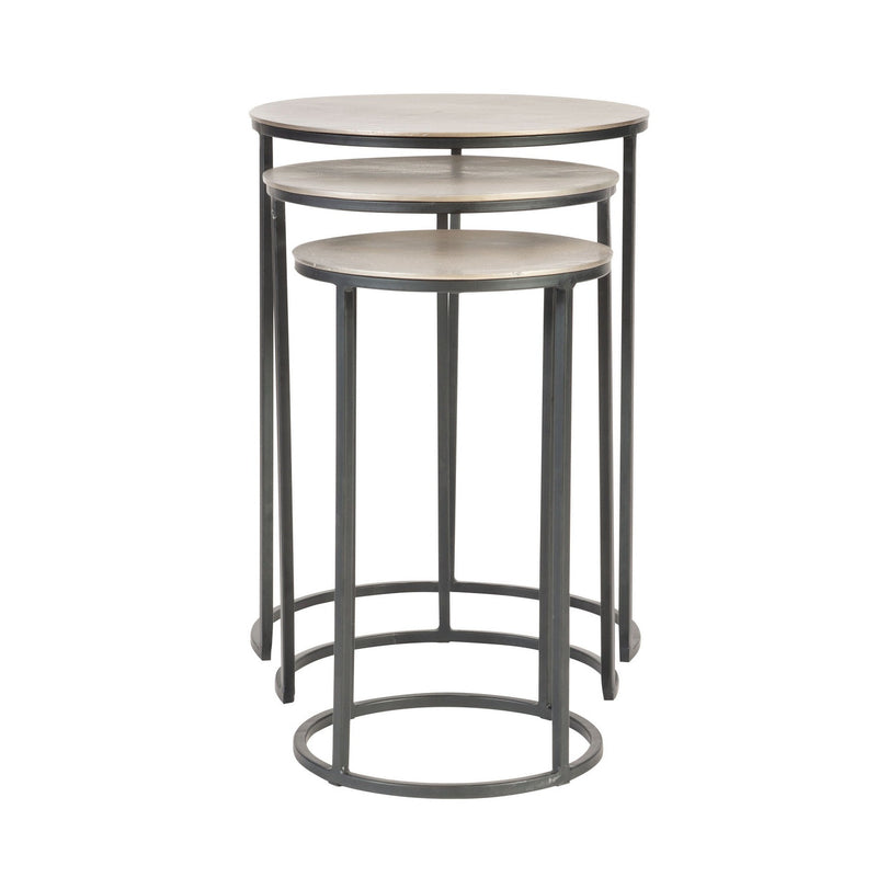 Uttermost - 25057 - Nesting Tables, Set/3 - Erik - Antique Nickel