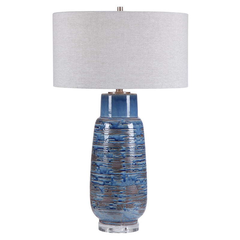 Uttermost - 28276 - One Light Table Lamp - Magellan - Brushed Nickel