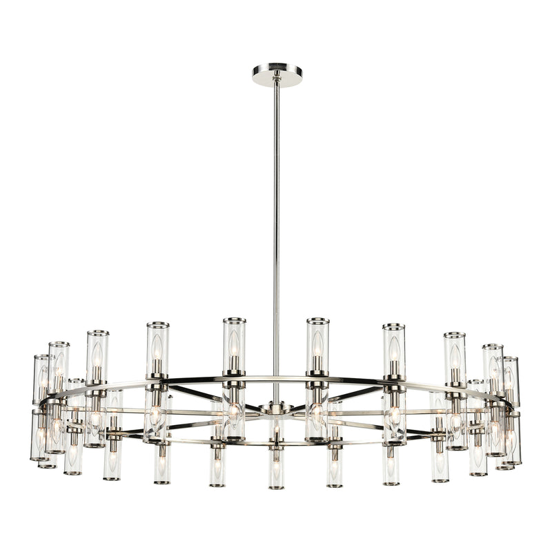 Alora - CH309042PNCG - 42 Light Chandelier - Revolve - Clear Glass/Polished Nickel