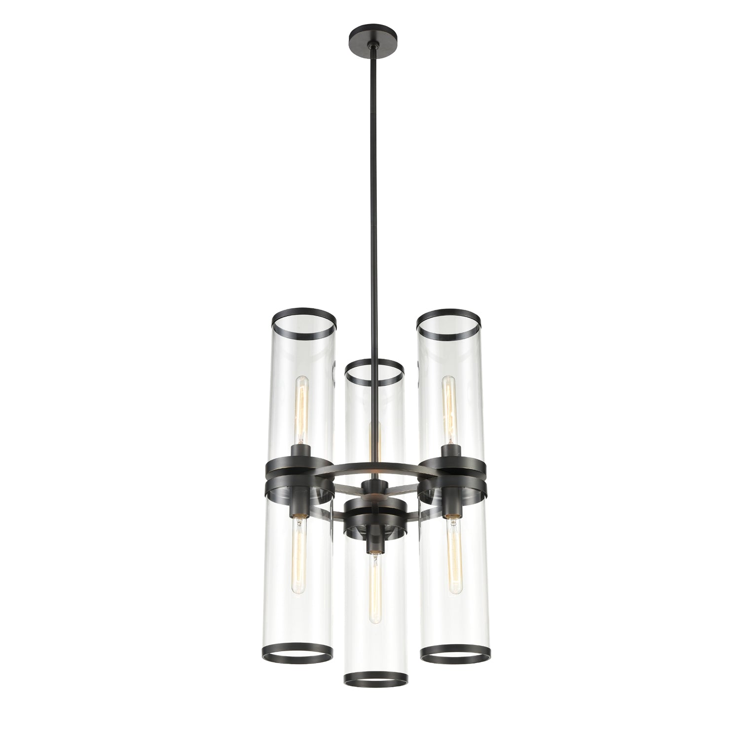 Alora - CH311633UBCG - Six Light Chandelier - Revolve Ii - Clear Glass/Urban Bronze