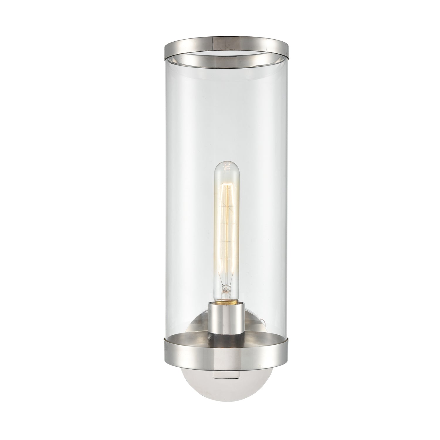Alora - WV311601PNCG - One Light Bathroom Fixture - Revolve II - Clear Glass/Polished Nickel