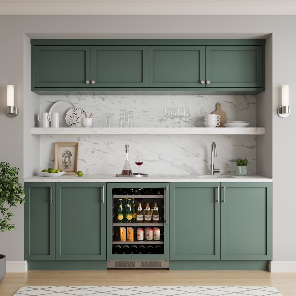 Amerock - BP36859BBZ - Destine 5-1/16 Inch Center to Center Bar Cabinet Pull in Golden Champagne