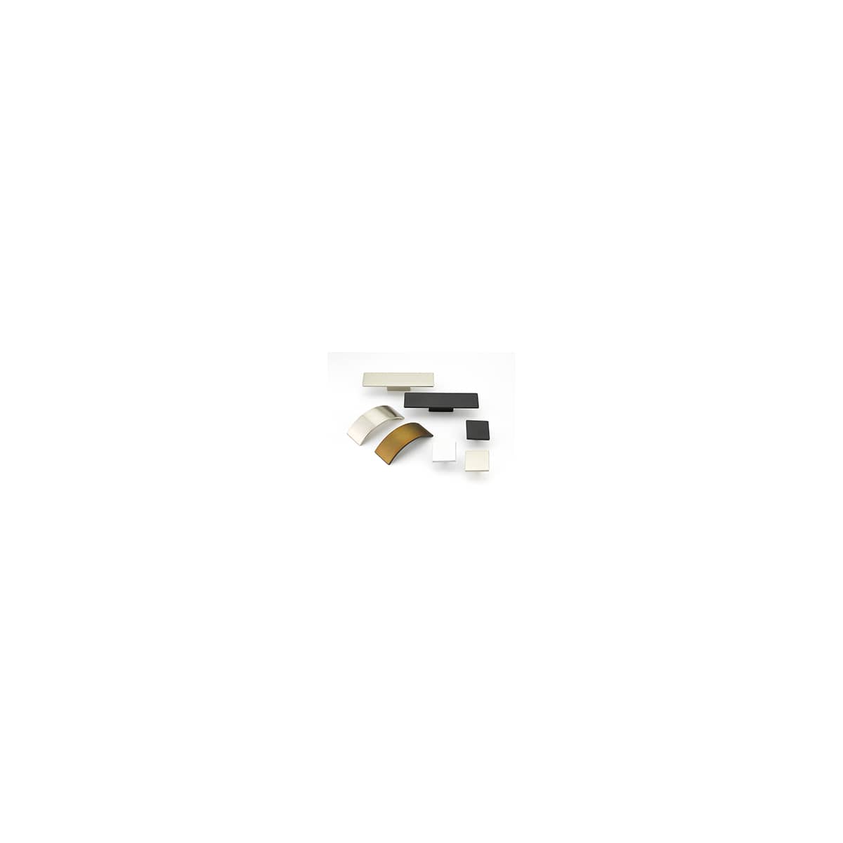 Schaub and Company - 360-SSB - Armadio 1-3/8" Modern Flat Square Cabinet Knob / Drawer Knob in Signature Satin Brass