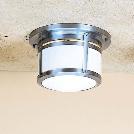 Arroyo - BCM-10GW-P - Two Light Flush Mount - Berkeley - Pewter