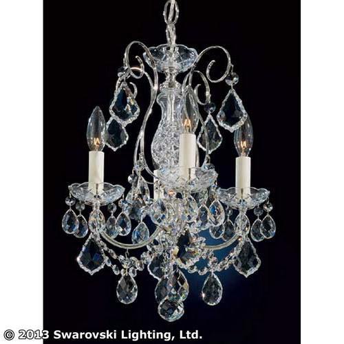 Schonbek - 3648-40H - Four Light Chandelier - New Orleans - Polished Silver