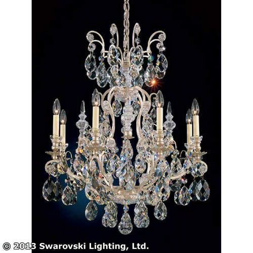 Schonbek - 3771-48 - Nine Light Chandelier - Renaissance - Antique Silver