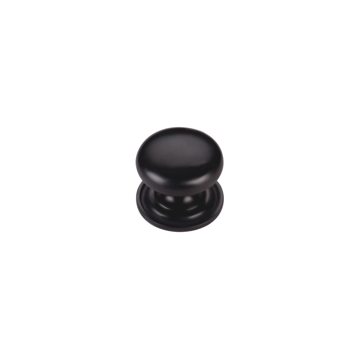 Solid Brass Round 1-1/2 Inch Mushroom Cabinet Knob with Backplate