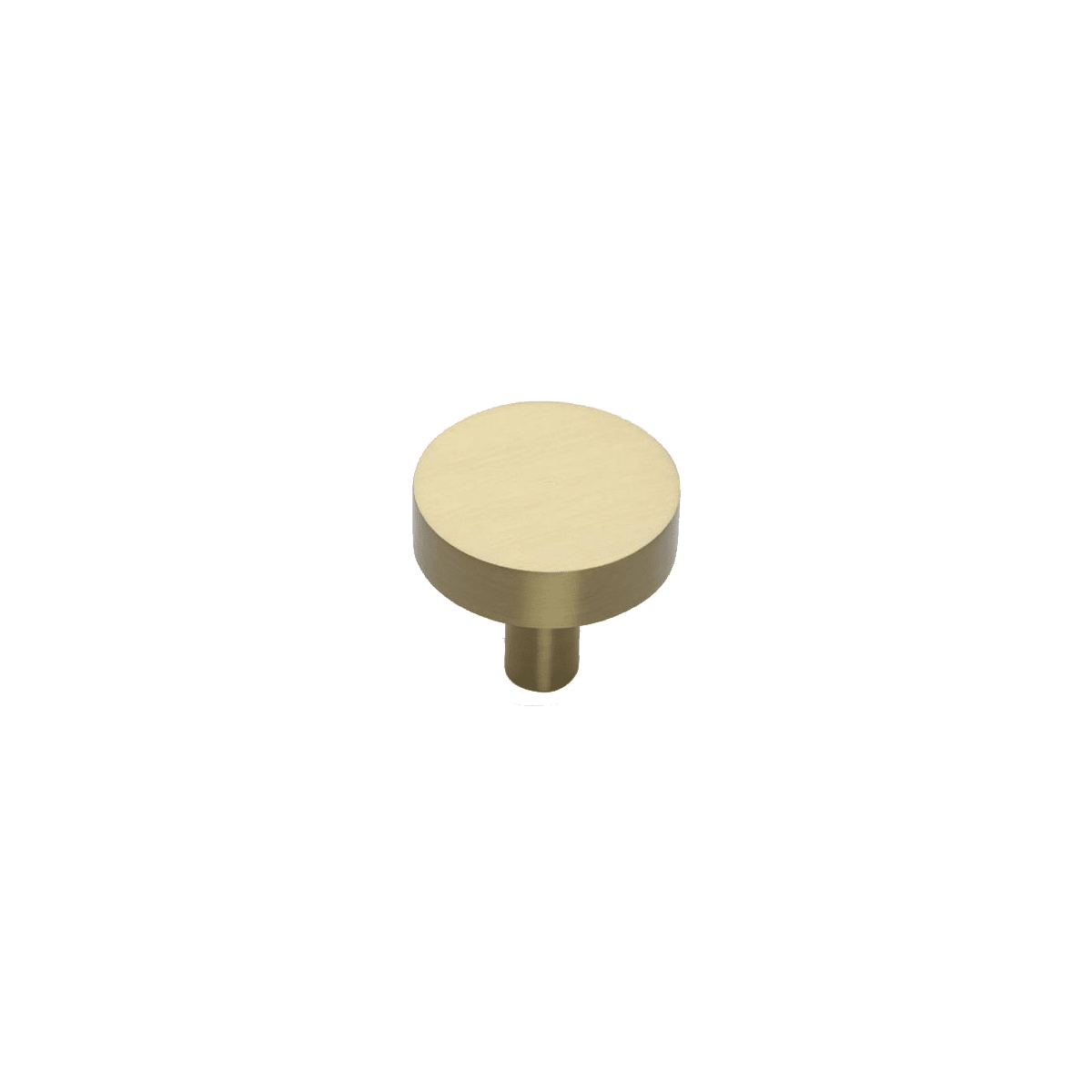 Solid Brass Modern 1-1/2 Inch Mushroom Cabinet Knob