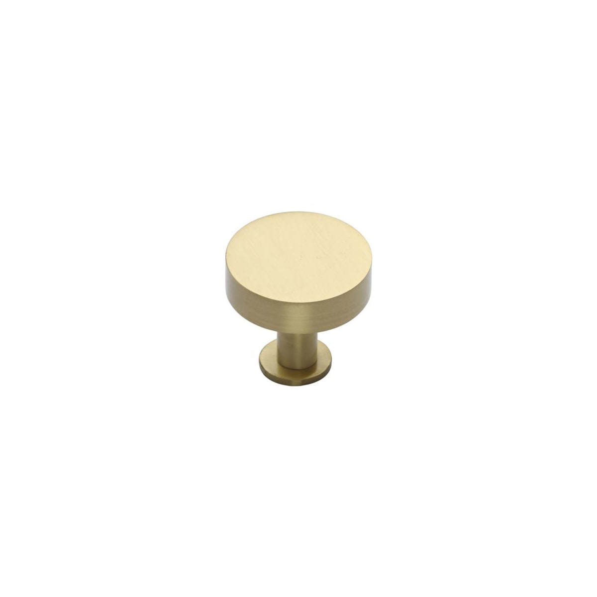 Solid Brass Disc 1-1/2 Inch Mushroom Cabinet Knob