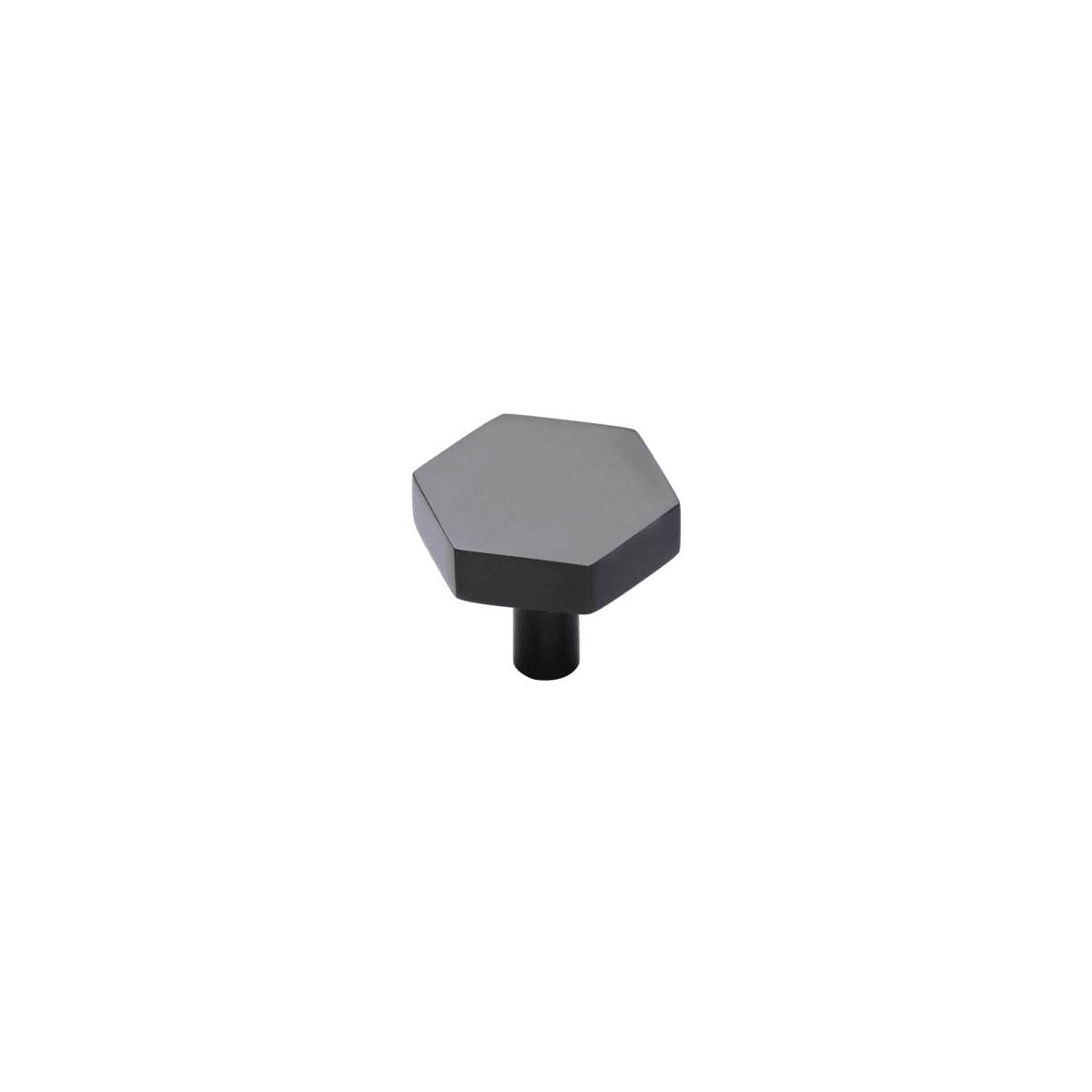 Solid Brass Hex 1-3/8 Inch Geometric Cabinet Knob