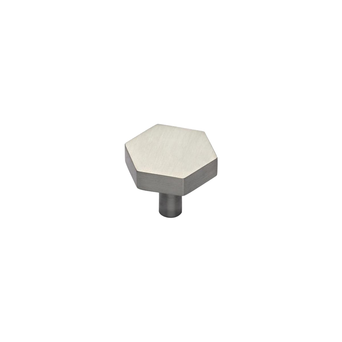 Solid Brass Hex 1-3/4 Inch Geometric Cabinet Knob