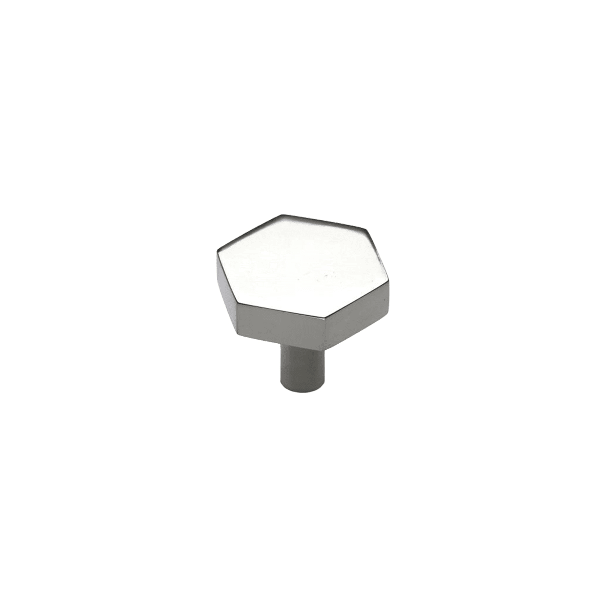 Solid Brass Hex 1-3/4 Inch Geometric Cabinet Knob