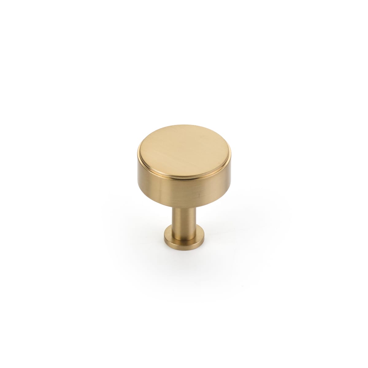 Pub House 1-1/4" Round Smooth Solid Brass Disc Luxury Cabinet Knob / Drawer Knob