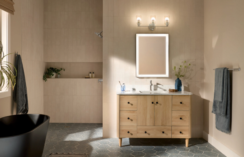 Using Lighted Mirrors with Vanity Lights
