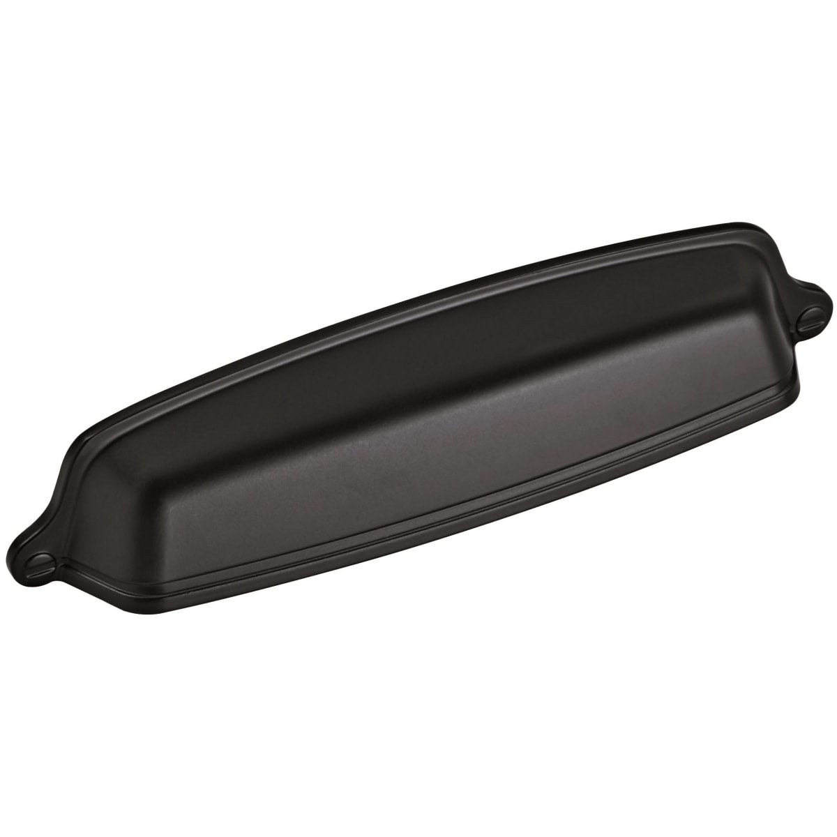 Amerock - 10BX22439FB - Stature 5-1/16 Inch Center to Center Cup Cabinet Pull - Pack of 10 in Matte Black
