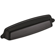 Amerock - 10BX22439FB - Stature 5-1/16 Inch Center to Center Cup Cabinet Pull - Pack of 10 in Matte Black