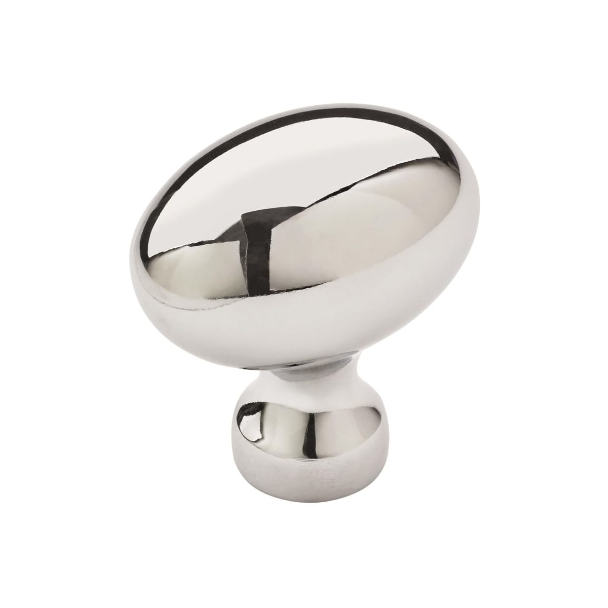 Amerock - 10BX5301426 - Vaile 1-3/8 Inch Long Oval Cabinet Knob - Pack of 10 in Polished Chrome