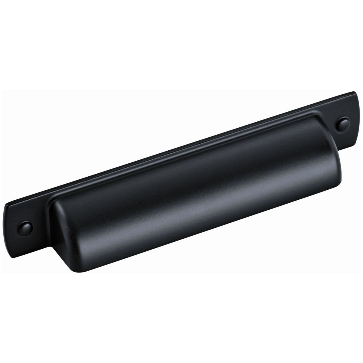 Amerock - 10BX53716FB - Rochdale 3-3/4 Inch Center to Center Cup Cabinet Pull - Pack of 10 in Matte Black