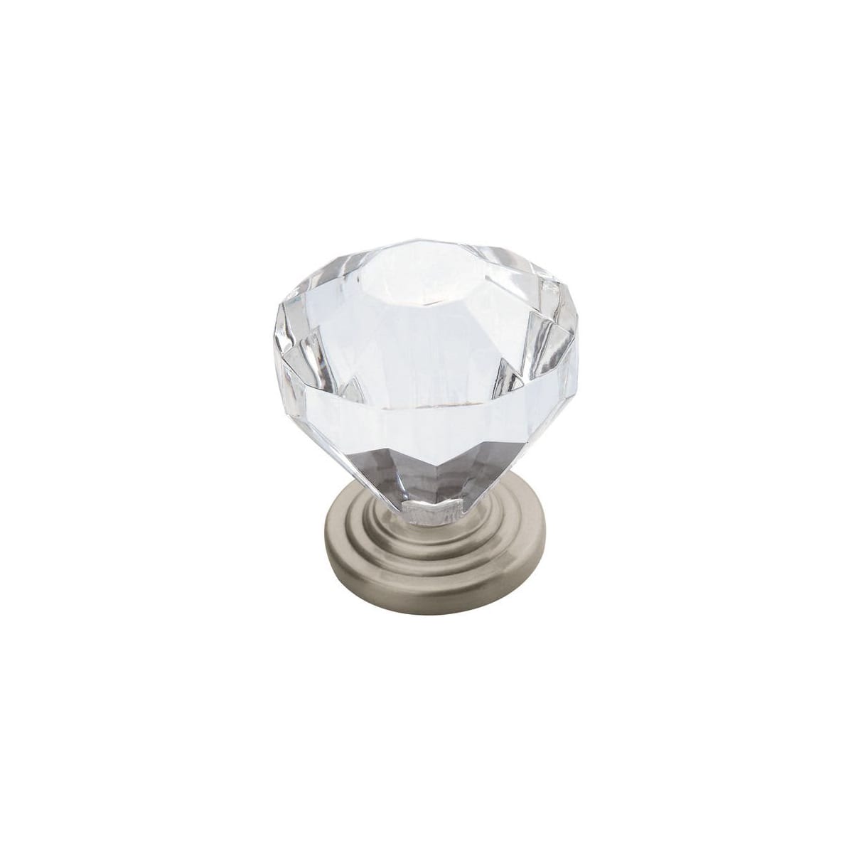 Amerock - 14303G10-25PACK - Traditional Classics 1-1/4 Inch Geometric Cabinet Knob - 25 Pack in Satin Nickel