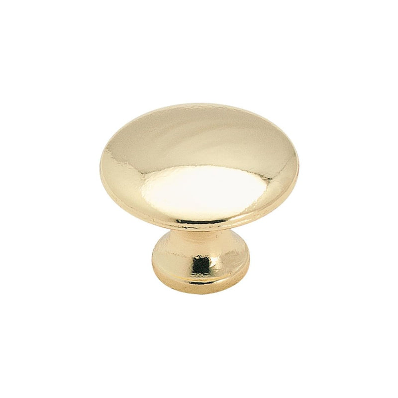 Amerock - 255PB - Everyday Heritage 1-3/16 Inch Mushroom Cabinet Knob in Polished Brass
