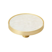 Amerock - 2PK36972MOP - Accents 2 Inch Round Cabinet Knob - 2 Pack in Gold / Mother of Pearl