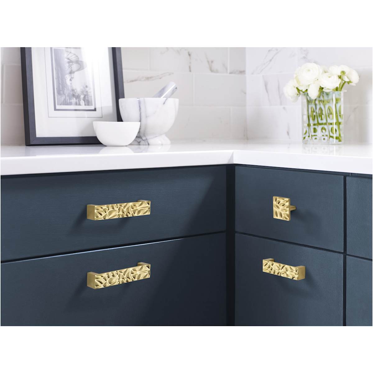 Amerock - BP1003128MB - Calathea 5-1/16 Inch Center to Center Handle Cabinet Pull in Matte Black