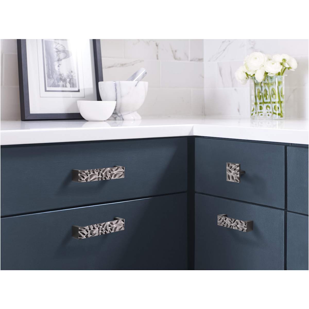 Amerock - BP1003128MB - Calathea 5-1/16 Inch Center to Center Handle Cabinet Pull in Matte Black