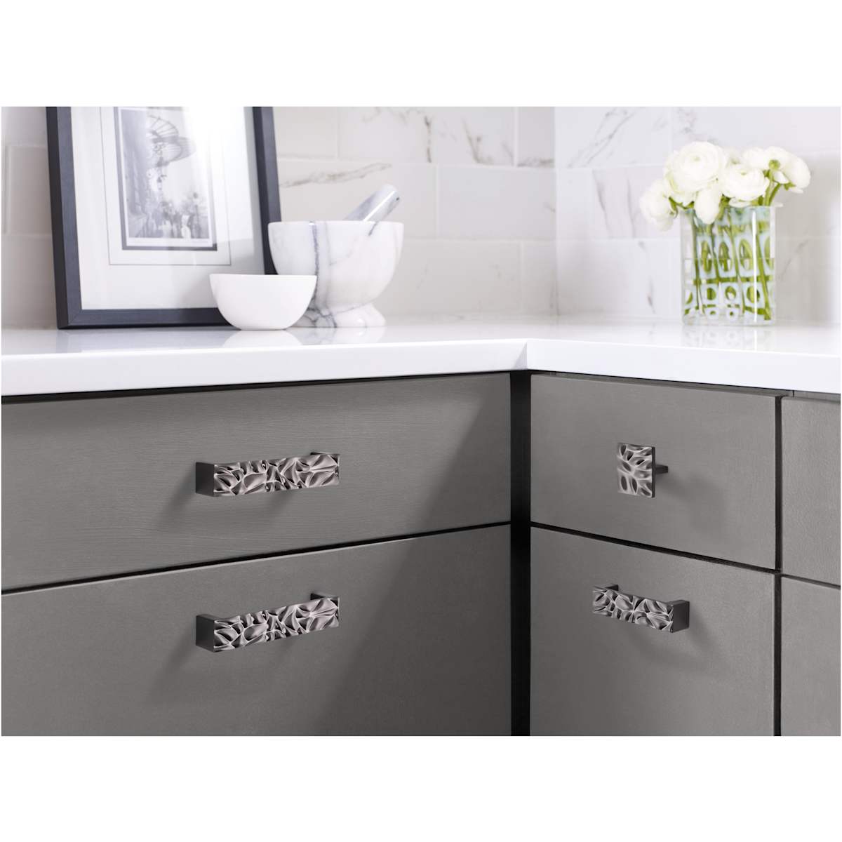 Amerock - BP1003128MB - Calathea 5-1/16 Inch Center to Center Handle Cabinet Pull in Matte Black