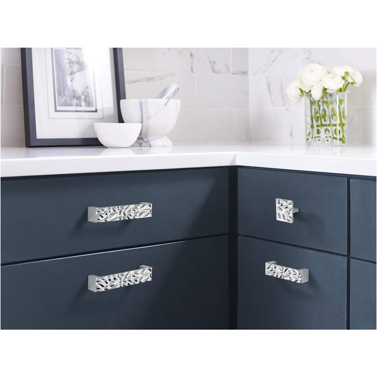 Amerock - BP1003128MB - Calathea 5-1/16 Inch Center to Center Handle Cabinet Pull in Matte Black
