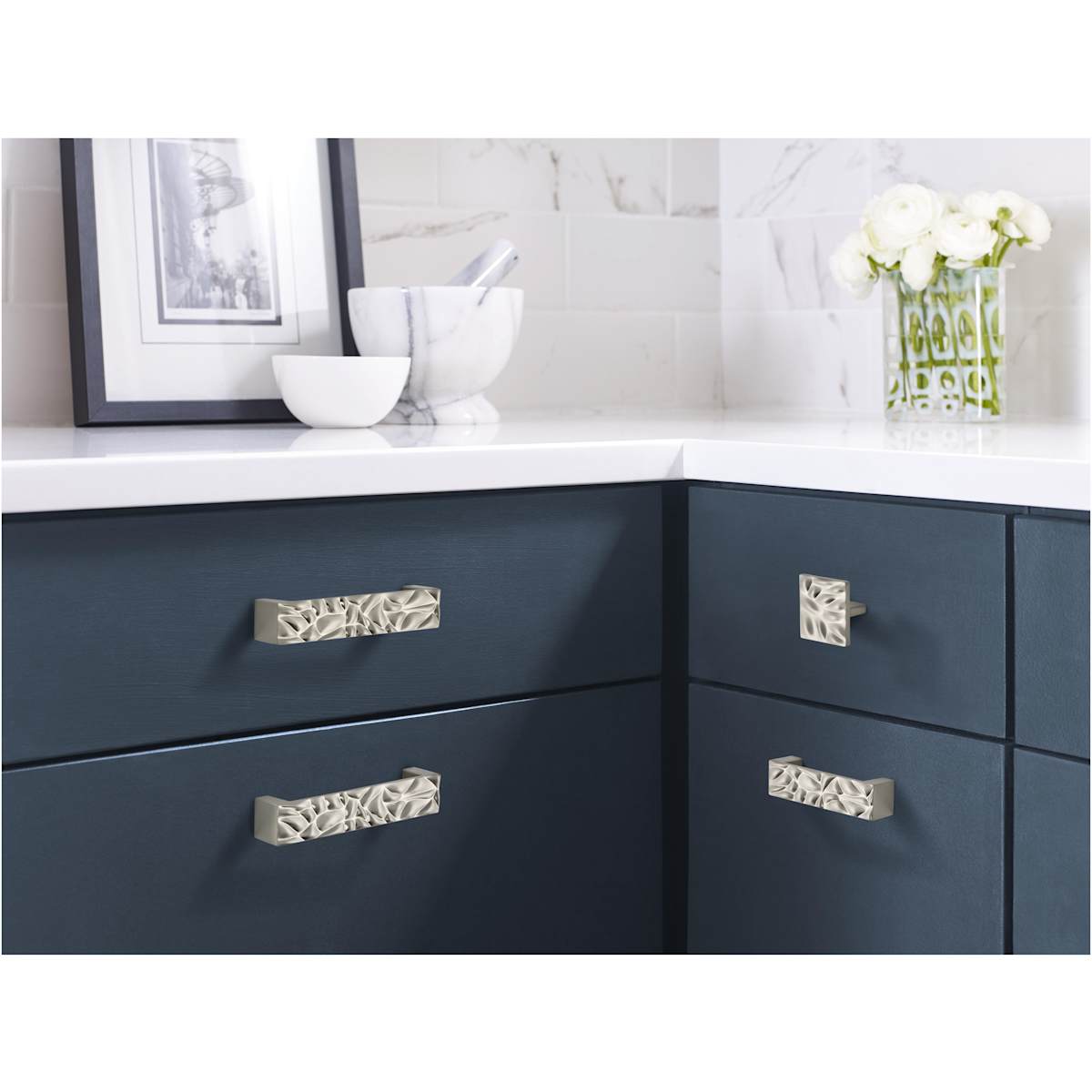 Amerock - BP1003128MB - Calathea 5-1/16 Inch Center to Center Handle Cabinet Pull in Matte Black
