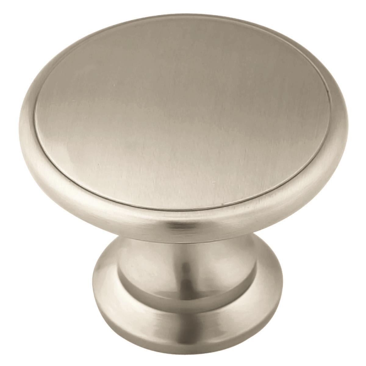 Amerock - BP14662G10 - Brass Classics 1-3/4 Inch Diameter Mushroom Cabinet Knob - Pair in Satin Nickel