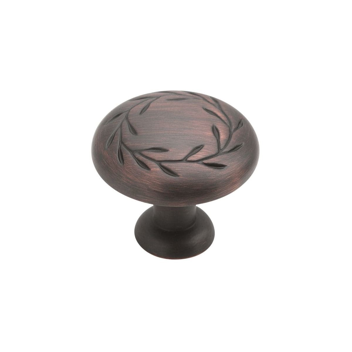 Nature's Splendor 1-5/16 Inch Diameter Mushroom Cabinet Knob - 10 Pack
