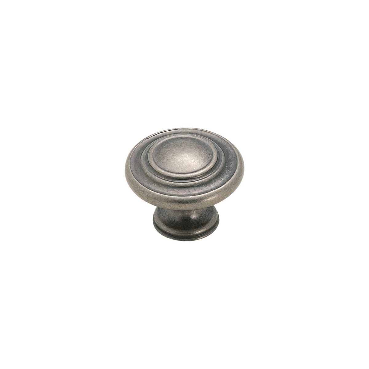 Amerock - BP1586WN - Inspirations 1-5/16 Inch Mushroom Cabinet Knob in Weathered Nickel