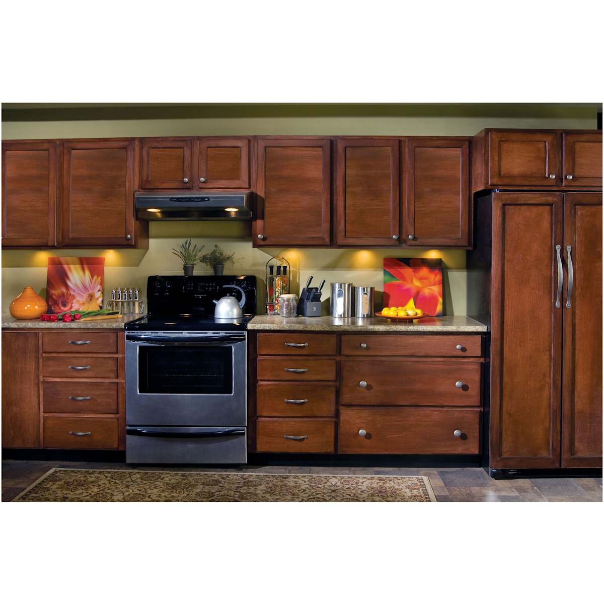 Amerock - BP1587FB - Inspirations 3-3/4 Inch Center to Center Handle Cabinet Pull in Matte Black