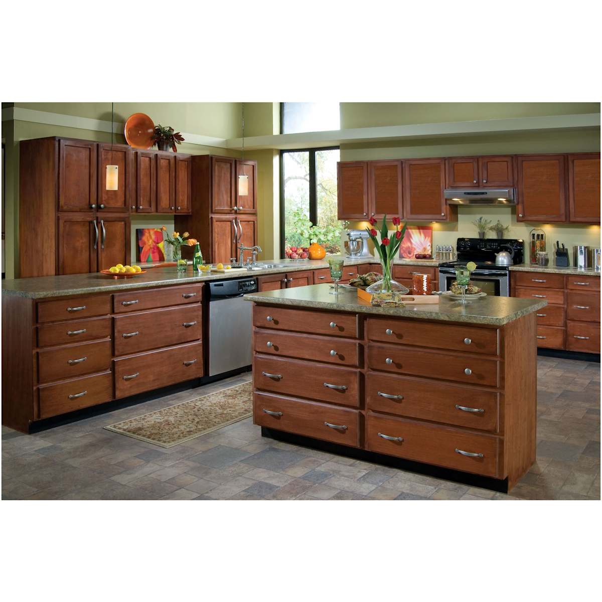 Amerock - BP1588G10 - Inspirations 5-1/16 Inch Center to Center Handle Cabinet Pull in Satin Nickel