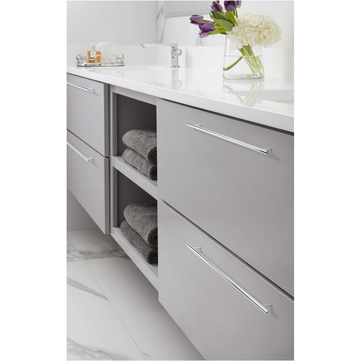Amerock - BP19016BBZ - Bar Pulls 18-7/8 Inch Center to Center Bar Cabinet Pull in Golden Champagne