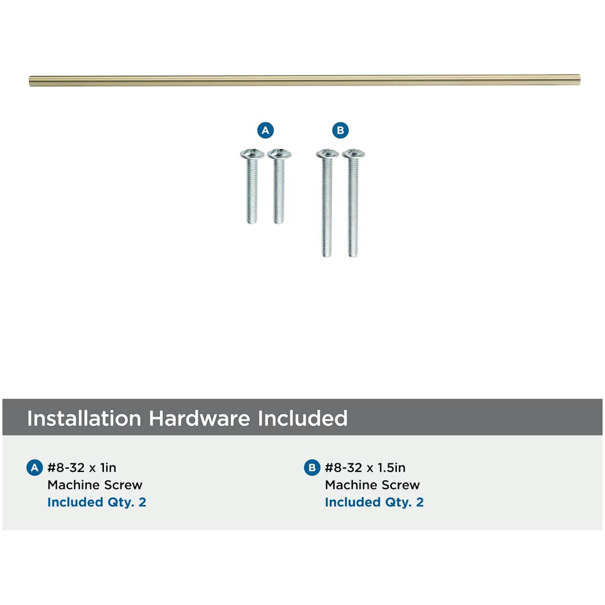 Amerock - BP19016BBZ - Bar Pulls 18-7/8 Inch Center to Center Bar Cabinet Pull in Golden Champagne