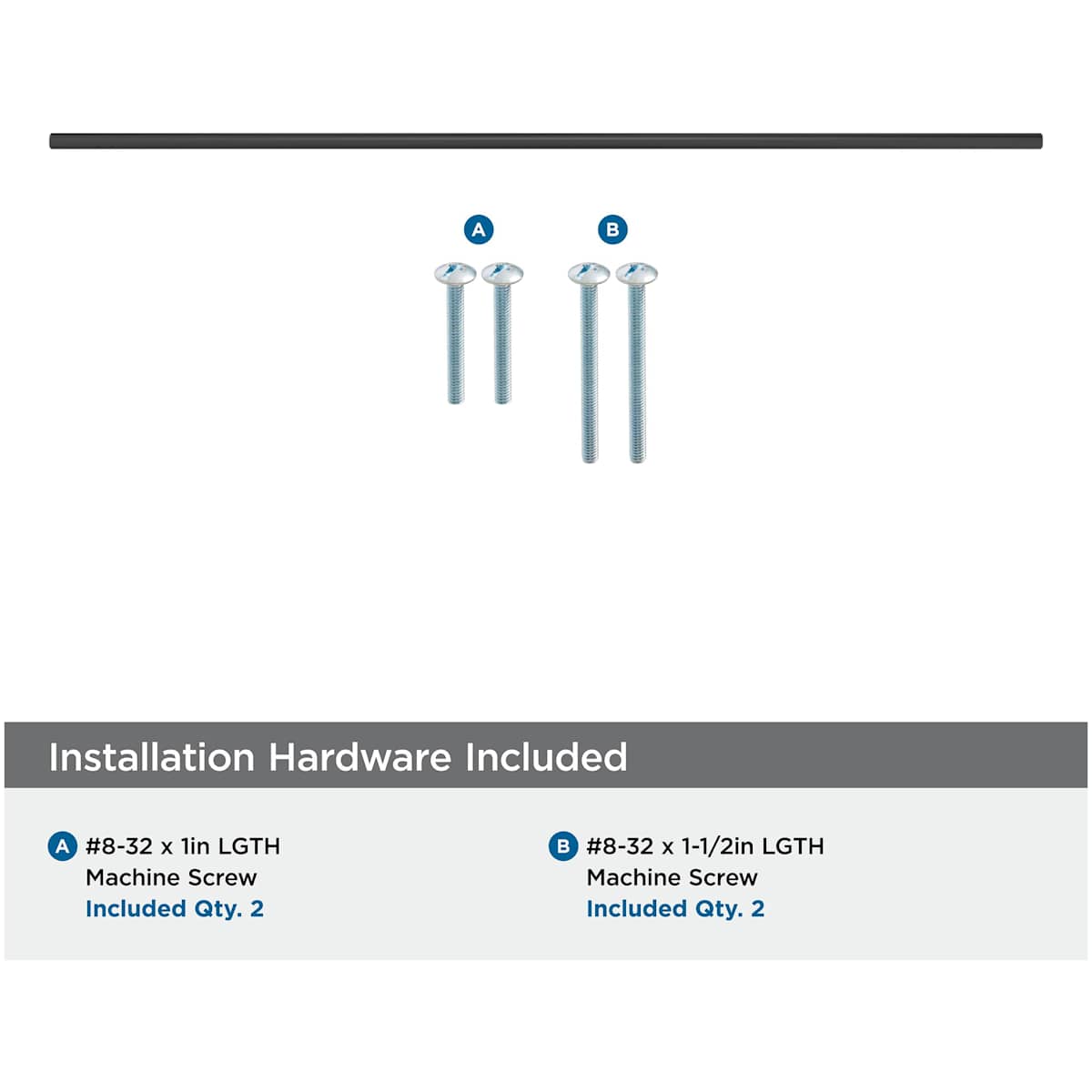 Amerock - BP19018PN - Bar Pulls 25-3/16 Inch Center to Center Bar Cabinet Pull in Polished Nickel