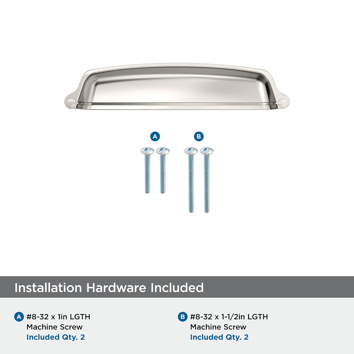 Amerock - BP22439BBZ - Stature 5-1/16 Inch Center to Center Cup Cabinet Pull in Golden Champagne