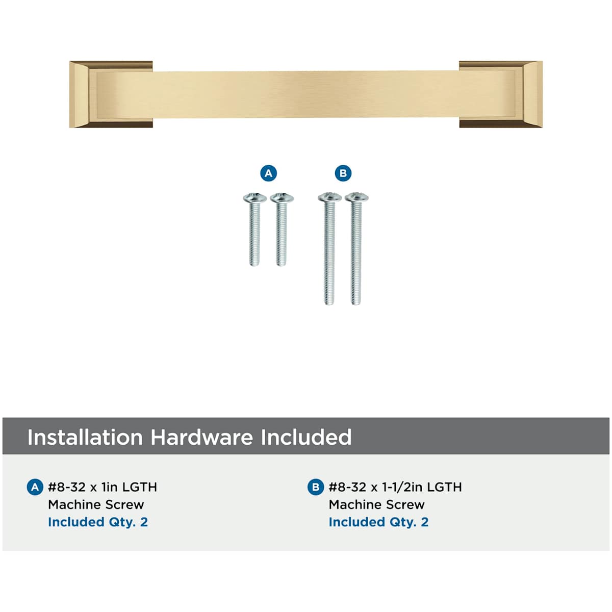 Amerock - BP29355PN - Candler 3-3/4 Inch Center to Center Handle Cabinet Pull in Polished Nickel
